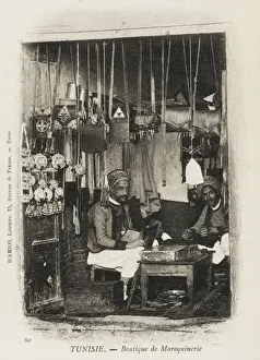 Small shop Selling Moroccan goods, Tunisia
