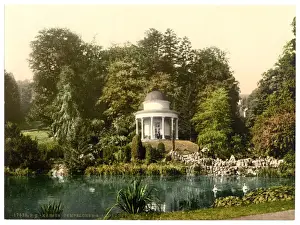 Hesse Nassau Prints: Small temple and aqueduct, Cassel (i. e. Kassel), Hesse-Nass