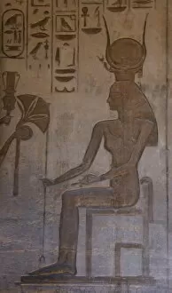 Images Dated 6th December 2003: Small Temple or Temple of Hathor. Relief depicting the godde