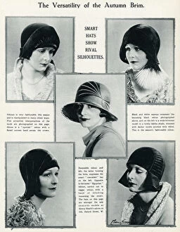 Images Dated 24th September 2017: Smart autumn brim hats for late 1929