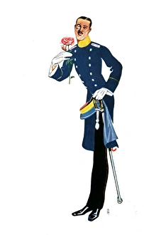 Images Dated 1st June 2016: A smart, rather foppish German Military Officer - 1900s
