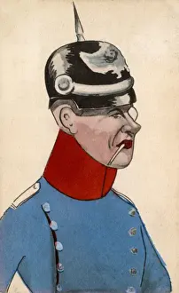 A smart, rather foppish German Military Officer - 1900s