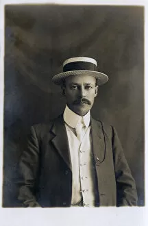 Gent Gallery: Smart and Handsome British Gentleman in straw boater hat
