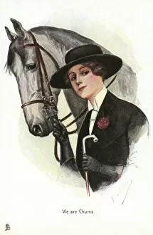Horsewoman Collection: A smart lady rider with her mount