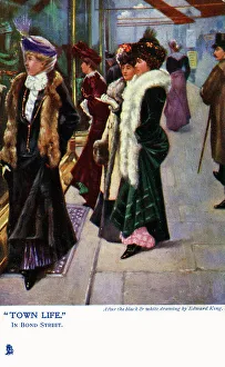 Expensive Prints: Smart shoppers on Bond Street, London