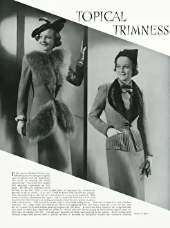 Veils Prints: Smart taiored suits 1937