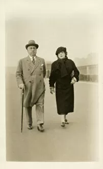 Seafront Gallery: Smartly-dressed older couple - Brighton, East Sussex
