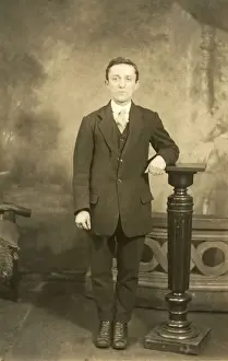 A smartly dressed teenage boy