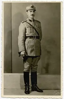 Istanbul Prints: Smartly dressed Turkish Military Officer from Bakirkoy