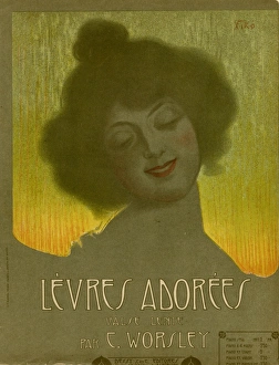 Lip Stick Gallery: Smiling woman on waltz music cover