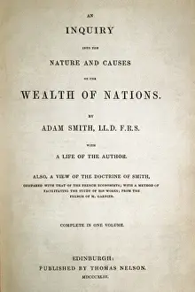 1723 Prints: SMITH, Adam (1723-1790)