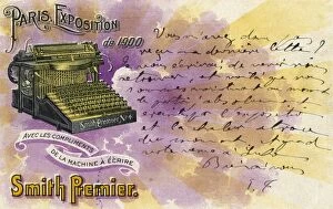 Images Dated 22nd November 2016: Smith Premier Typewriter No.4 - at The Paris Exposition 1900
