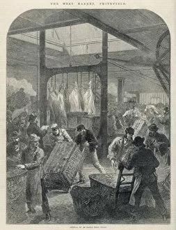 Baskets Collection: Smithfield Market 1870
