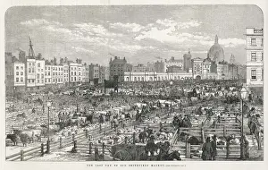 1855 Prints: Smithfield Market