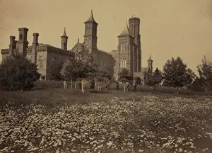 Smithsonian Prints: Smithsonian Institute, Washington, DC, north front, June 186