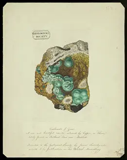 Variety Prints: Smithsonite on fluorite