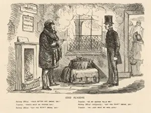 Smoker disobeying no smoking sign