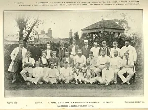 Images Dated 6th September 2018: Smokers v Non-Smokers Cricket Teams