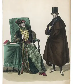 Arm Chair Prints: Smoking Fashions 1836