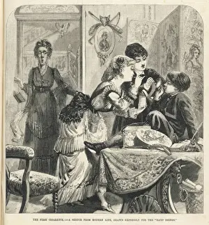 Drugs Prints: Smoking the first cigarette