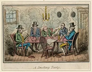 Drugs Prints: A Smoking Party C. 1825