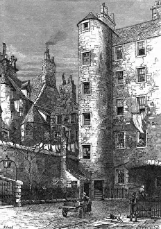 1721 Prints: Smollett home Edinburgh