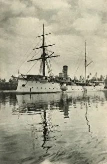 Masts Prints: SMS Bussard, Imperial German Navy Cruiser