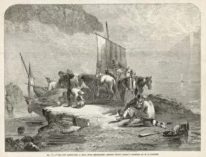 1850s Collection: Smugglers landing their cargo