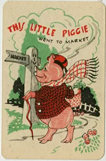 Images Dated 18th February 2016: Snap card - This little piggie went to market