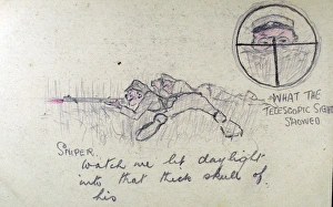 Images Dated 5th May 2009: SNIPER: Watch me let daylight into that thick skull of his