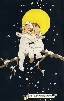 Snowing Prints: Snow Babies - Hold Tight by Dorothy Wheeler