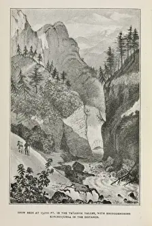 Landform Prints: Snow beds in the Th lonok Valley, Himalayas