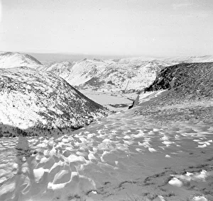 Snow covered mountains and hills