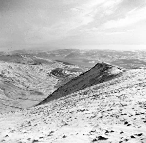 Snow covered mountains and hills
