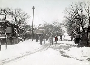 Snow scene, Japan, c. 1890 s