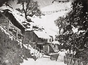 Snow scene, Mussoorie, northern India, c. 1860 s
