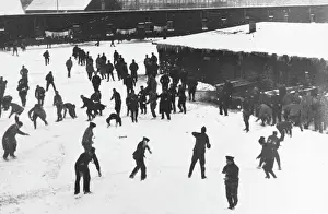 Snowball fight 1916