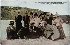 Snowballing Prints: Snowballing in July - Denver & Salt Lake Railroad, Colorado