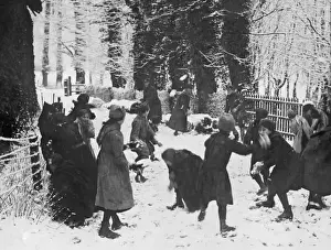 Snowballing Prints: Snowballing on Western Front, France, WW1