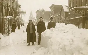 Michigan Prints: Snowdrifts in Calumet, Michigan, USA