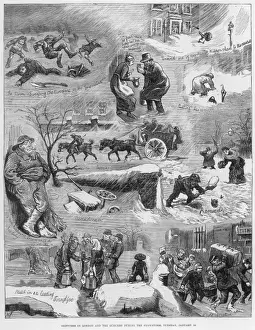 Unusually Prints: Snowstorm in London, 1881