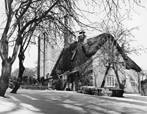 Buckland Prints: Snowy Buckland Court