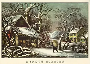 X Mas Prints: A Snowy Morning Date: 1856