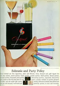 Adverts Collection: Sobranie cigarettes advertisement, 1963