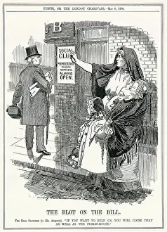 Represented Prints: Social clubs are even more of a menace to society than pubs - or so a working class wife is represented as telling