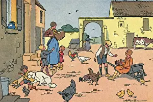 Hens Prints: Social / Country Children