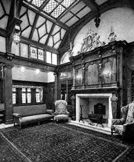 Aboard Prints: The Social Hall on R. M. S. P. Almanzora, 1920