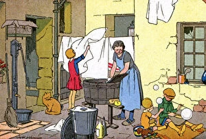 Images Dated 19th April 2018: SOCIAL / WASHING DAY 1920