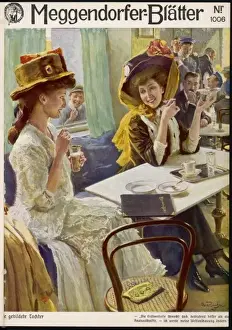 Enormous Prints: Social / Women / Cafe 1910