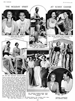 Hammond Collection: Society at Cannes, 1935